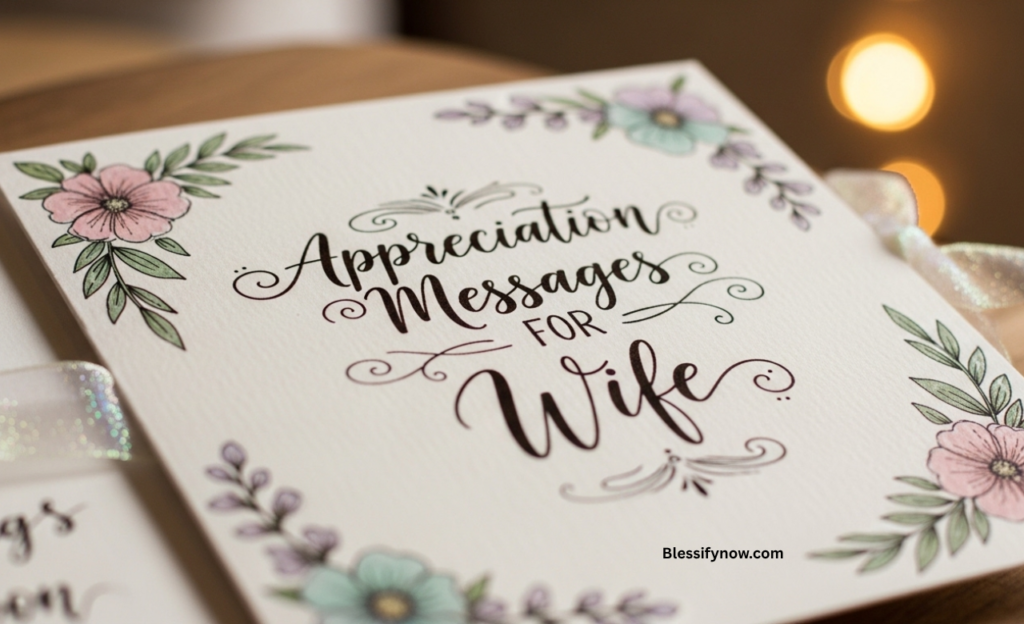 appreciation messages for wife
