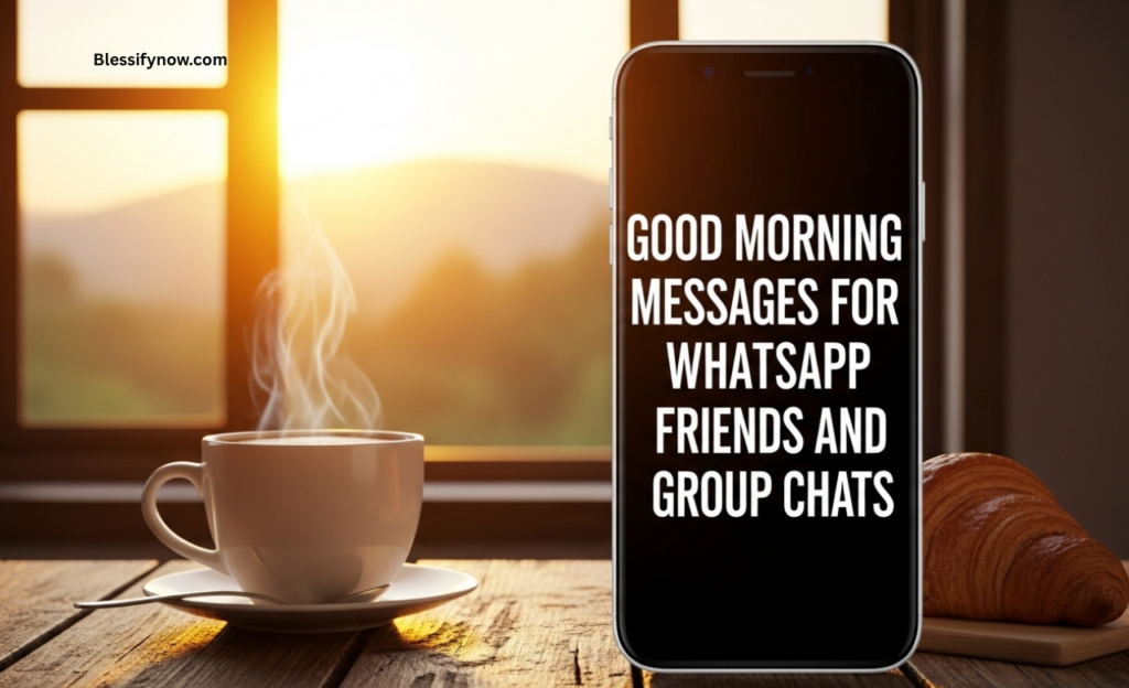 Good Morning Messages for WhatsApp Friends and Group Chats