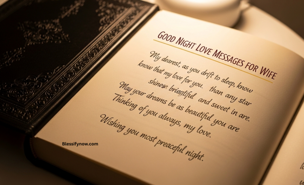 good night love messages for wife