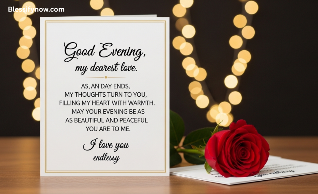 Long Good Evening Messages for My Love