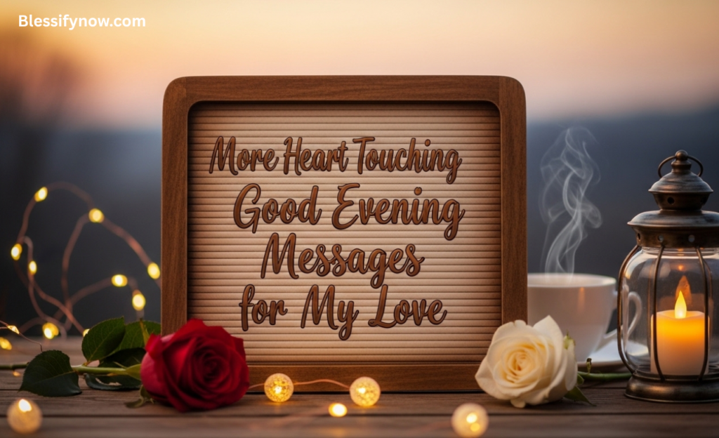 More Heart Touching Good Evening Messages for My Love