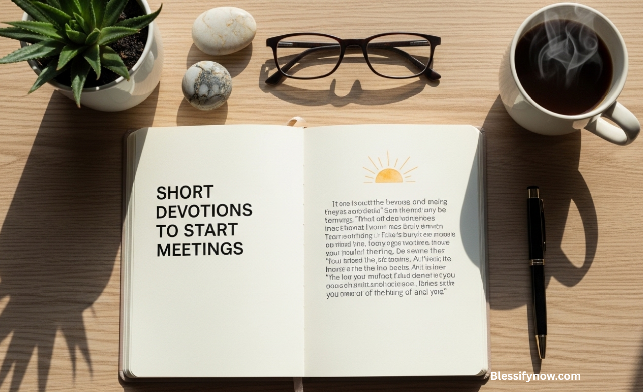 Short Devotions to Start Meetings