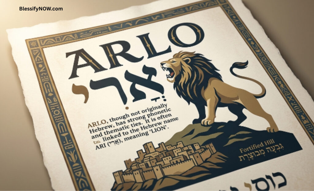 Arlo meaning in Hebrew