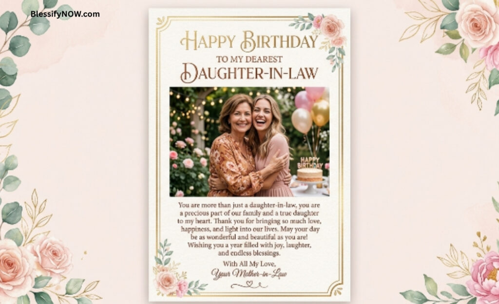 Birthday Wishes for Daughter-in-Law from Mother-in-Law (Loving & Warm)
