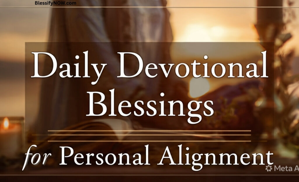 Daily Devotional Blessings for Personal Alignment