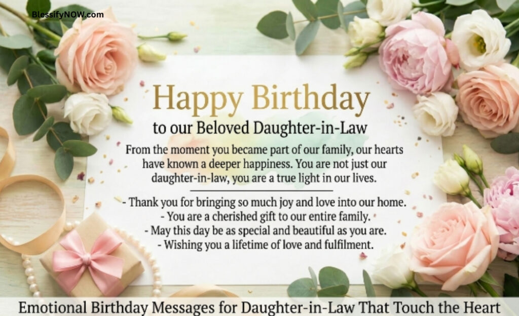Emotional Birthday Messages for Daughter-in-Law That Touch the Heart