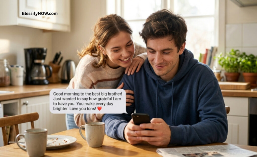 Emotional Good Morning Messages for Brother from Sister