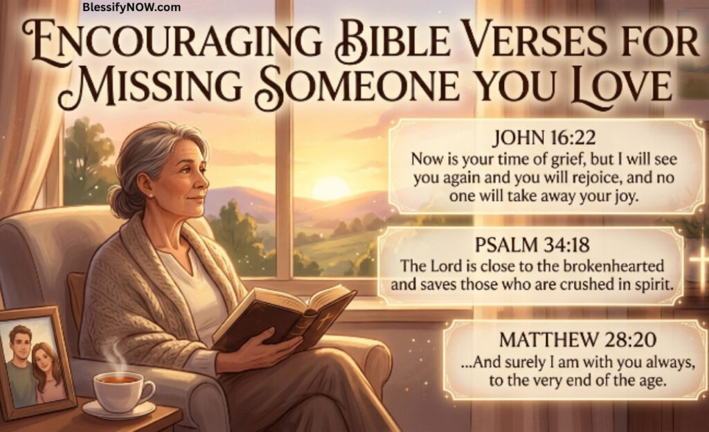 Encouraging Bible Verses for Missing Someone You Love