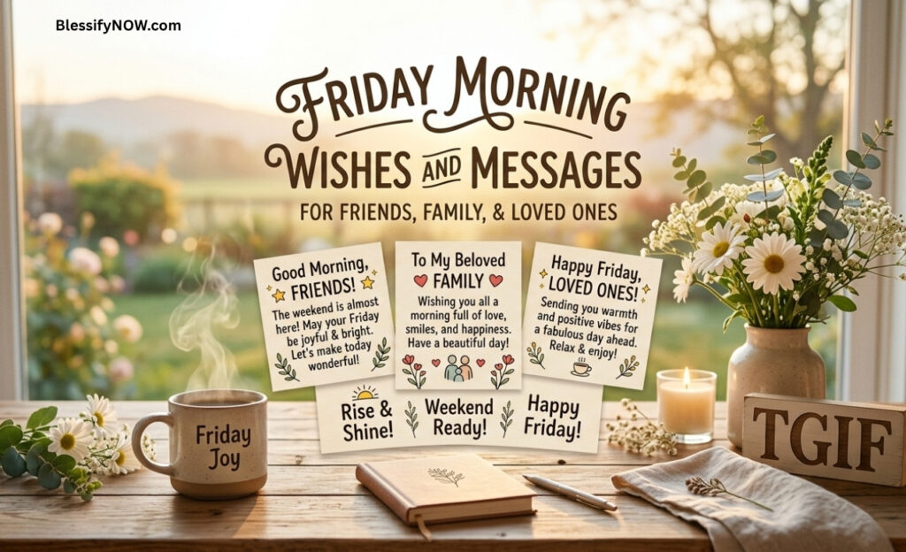 Friday Morning Wishes and Messages for Friends, Family, and Loved Ones