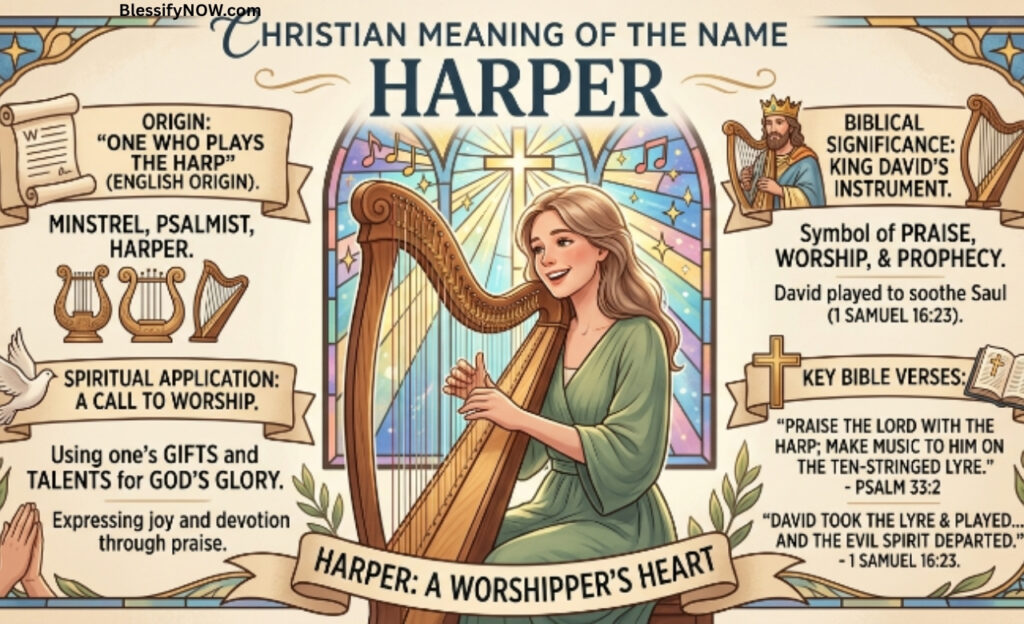 Christian meaning of the name Harper