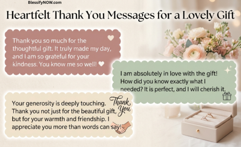 Heartfelt Thank You Messages for a Lovely Gift