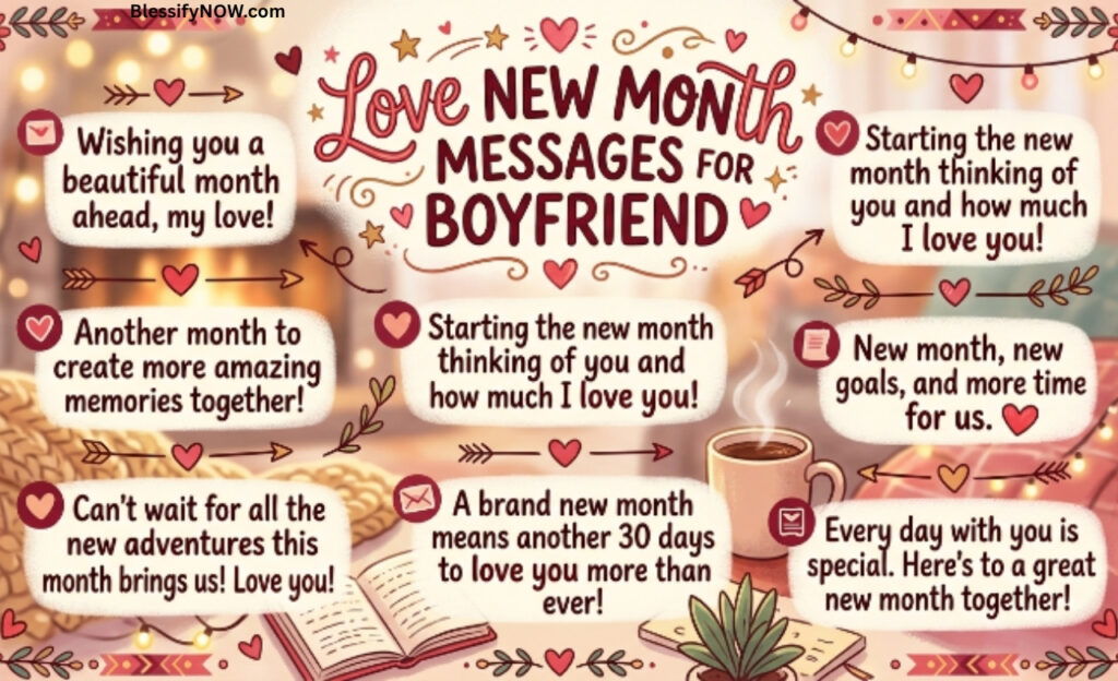 Love New Month Messages for Boyfriend