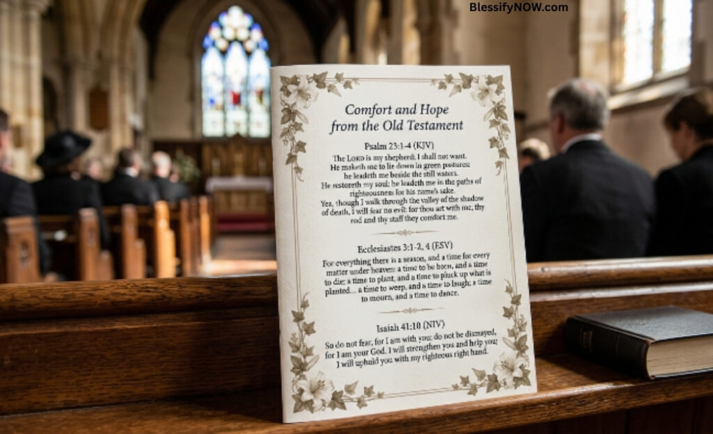 Old Testament Bible Verses for Funerals