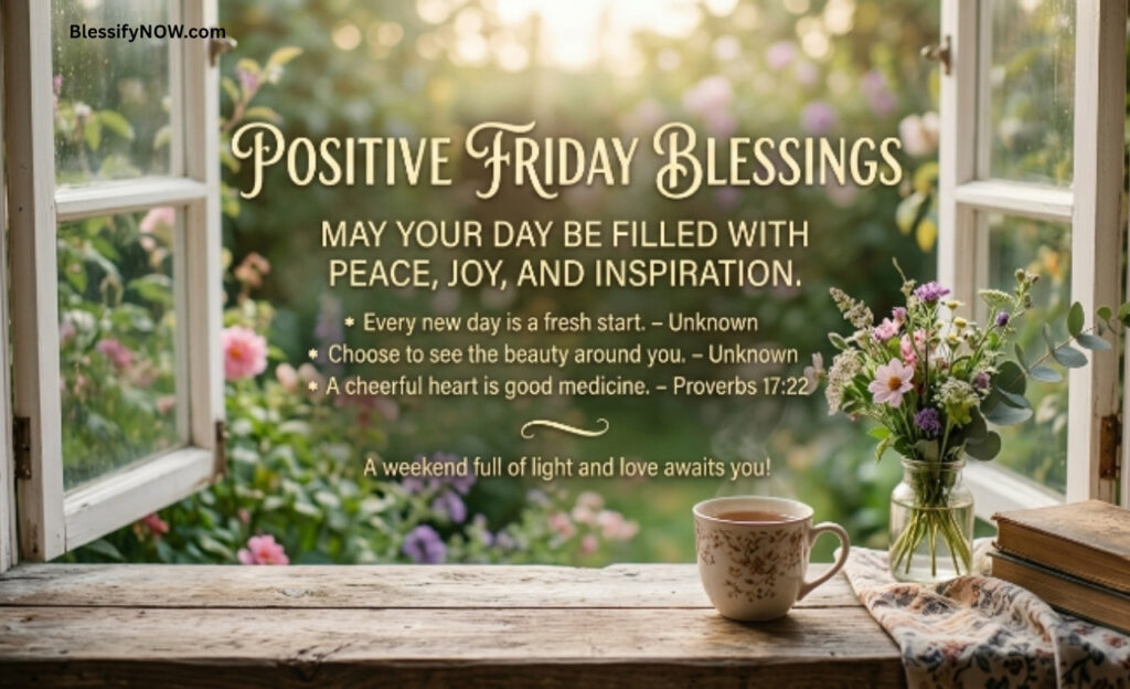 Positive Friday Blessings and Quotes to Boost Your Mood Instantly