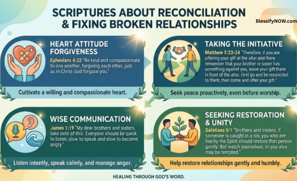 Scriptures About Reconciliation and Fixing Broken Relationships