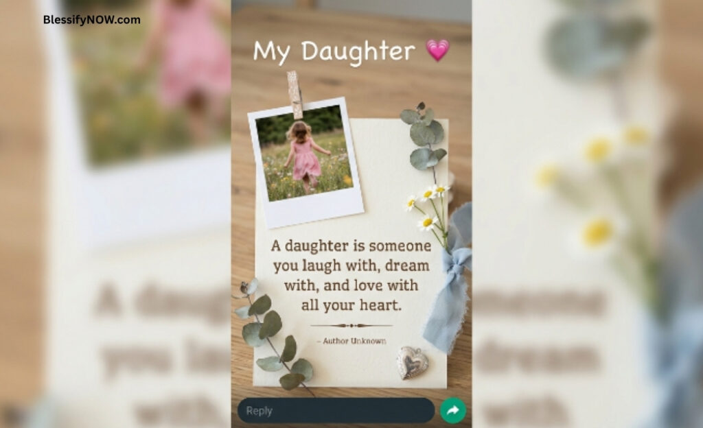 WhatsApp status daughter quotes