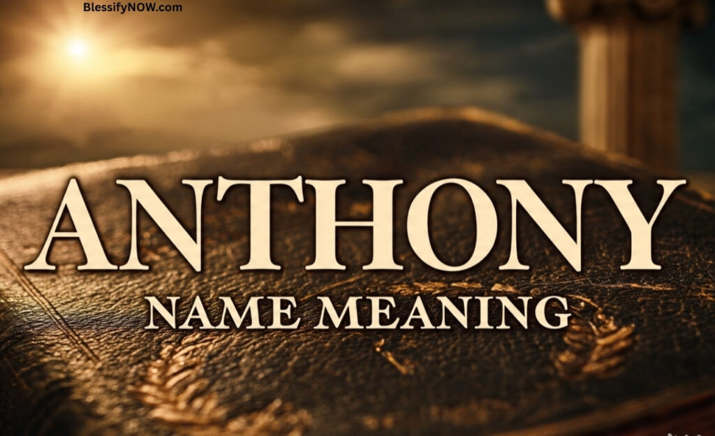 Anthony Name Meaning 