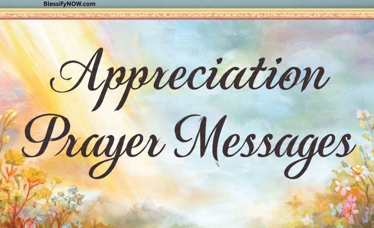 Appreciation Prayer Messages