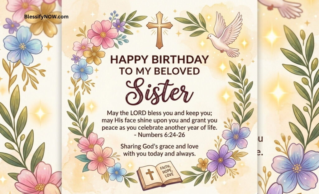 Christian Birthday Wishes for Sister