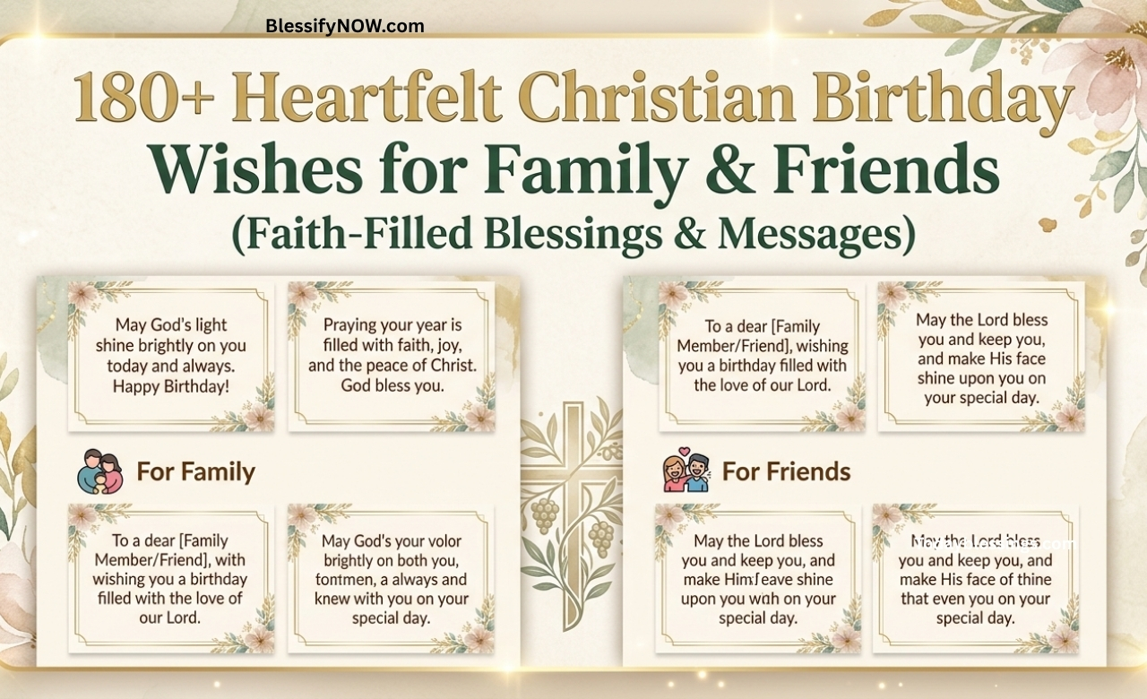 Christian Birthday Wishes for Family & Friends