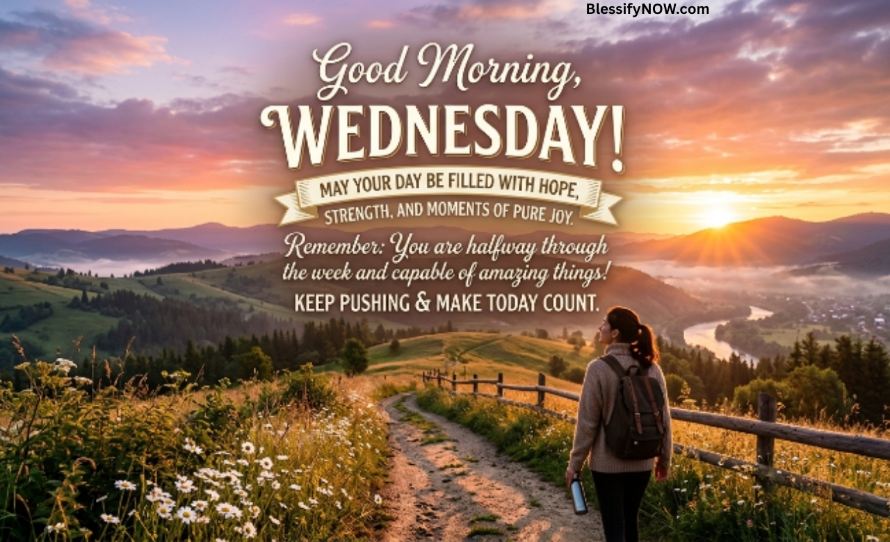 Good Morning Wednesday Inspirational Quotes & Blessings
