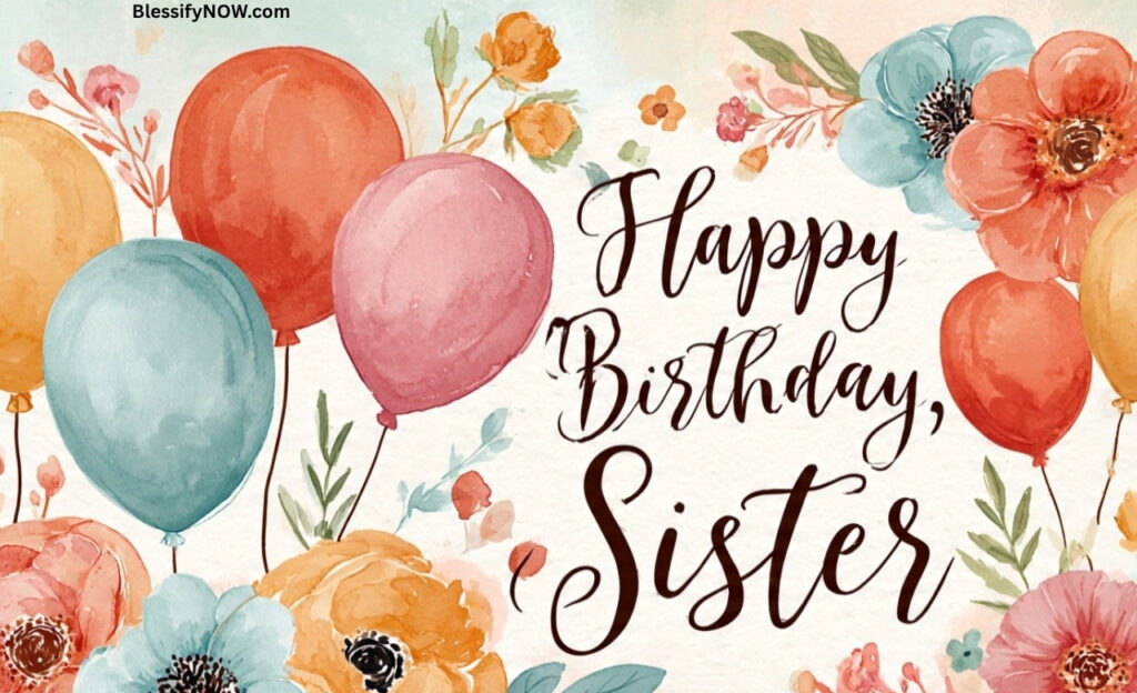 Happy birthday, sister