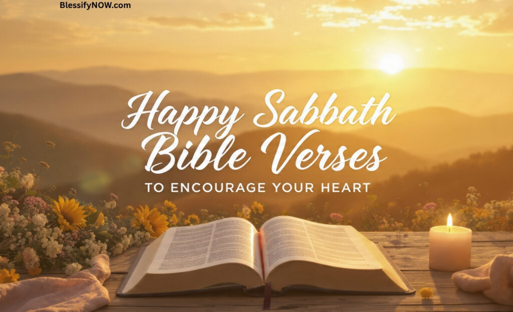 Happy Sabbath Bible Verses to Encourage Your Heart
