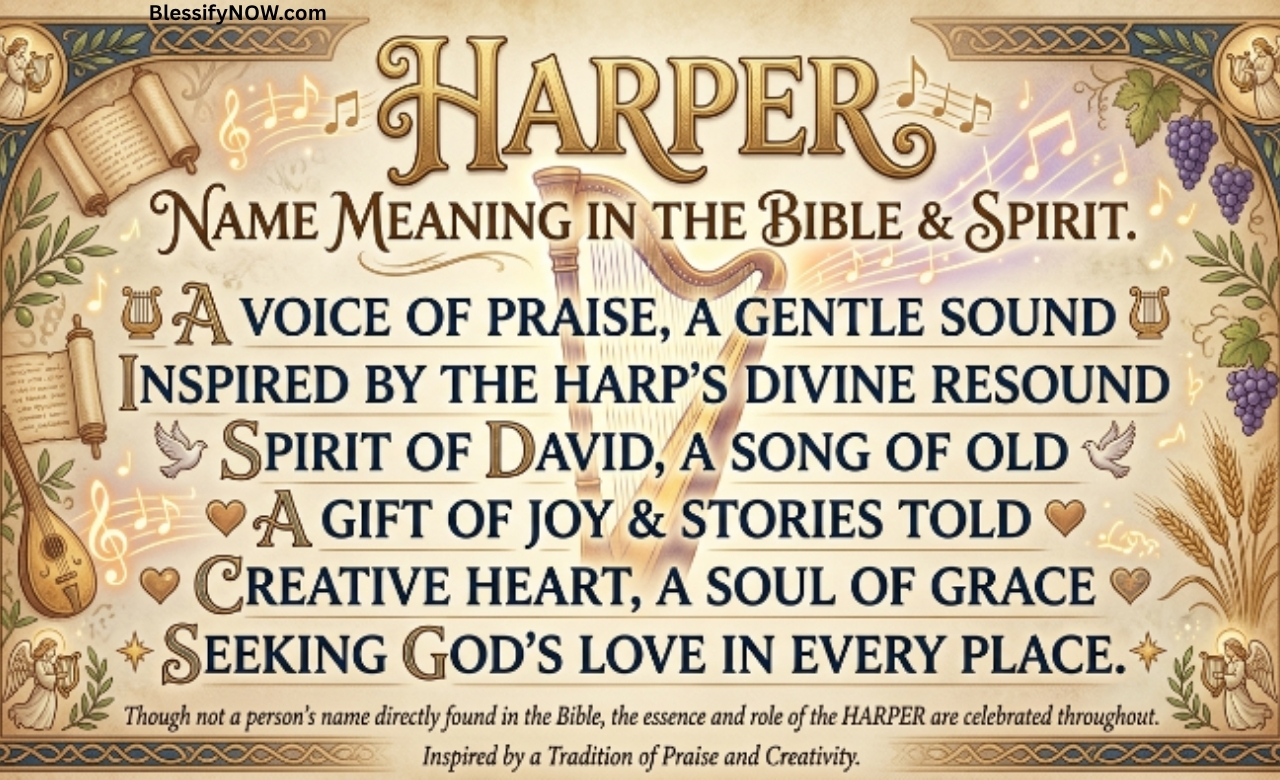 Harper Name Meaning in the Bible