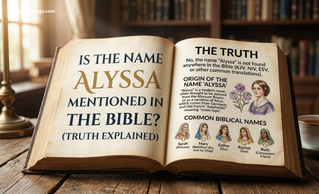 Is the Name Alyssa Mentioned in the Bible? (Truth Explained)