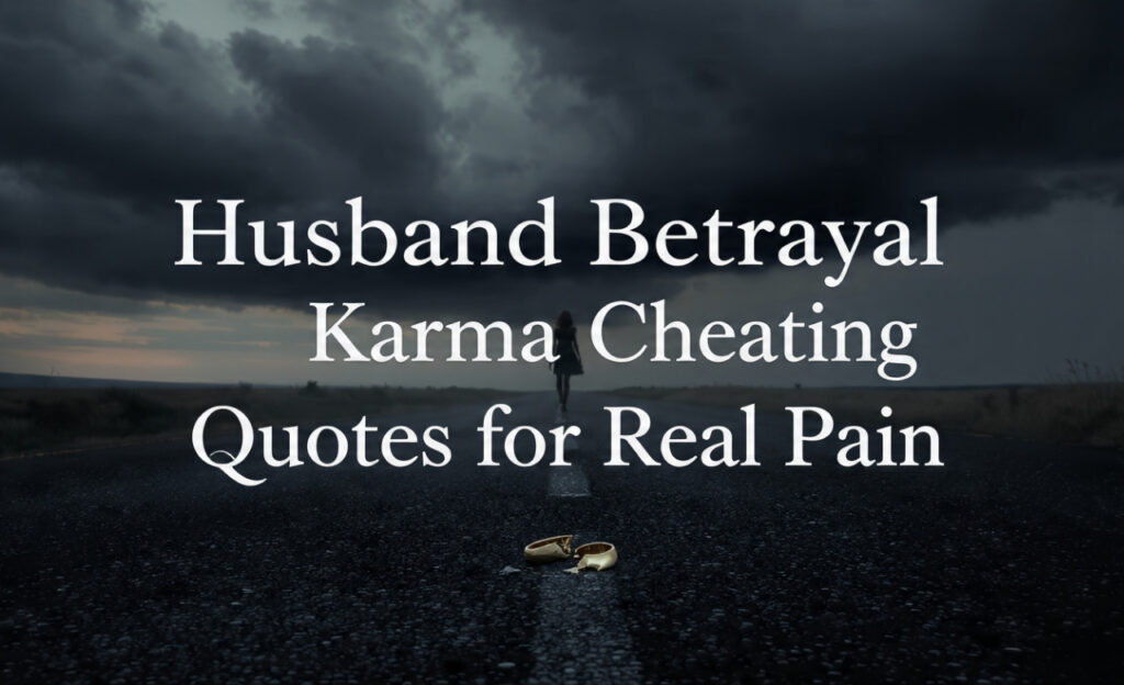 Husband Betrayal Karma Cheating Quotes for Real Pain