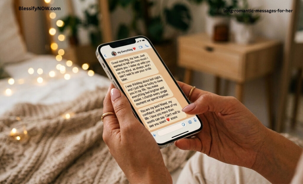 long romantic messages for her