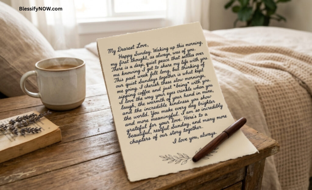 Long Romantic Sunday Messages for Your Love