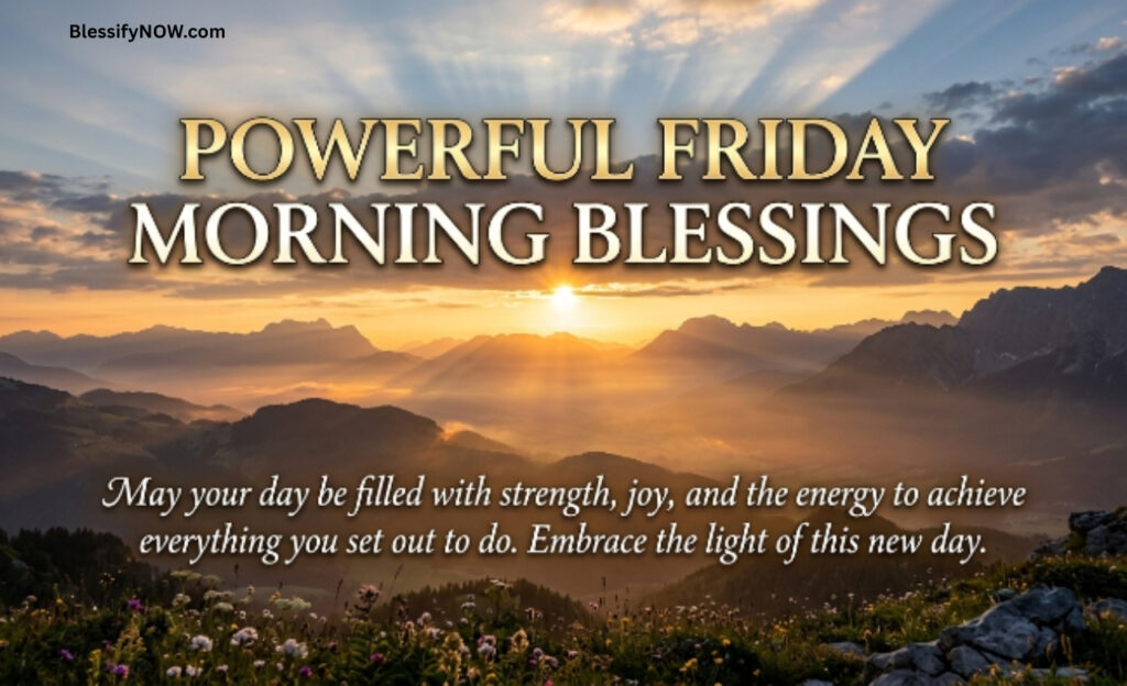 Powerful Friday Morning Blessings