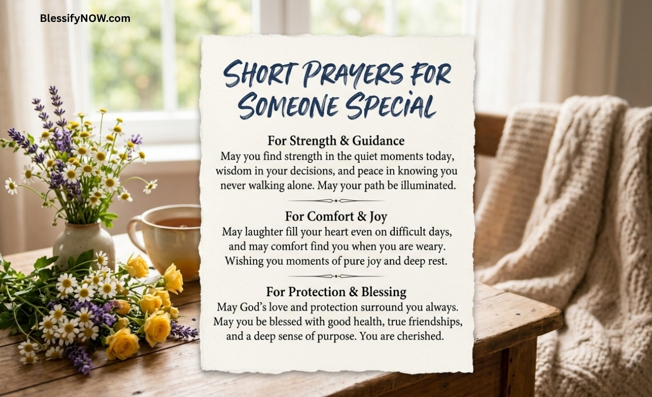 Sweet Short Prayers for Someone Special
