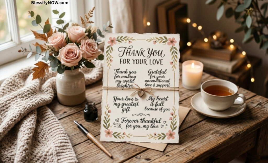 Thank You Messages for Your Love