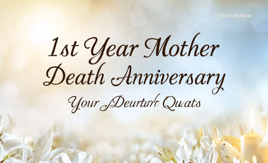 1st Year Mother Death Anniversary Quotes