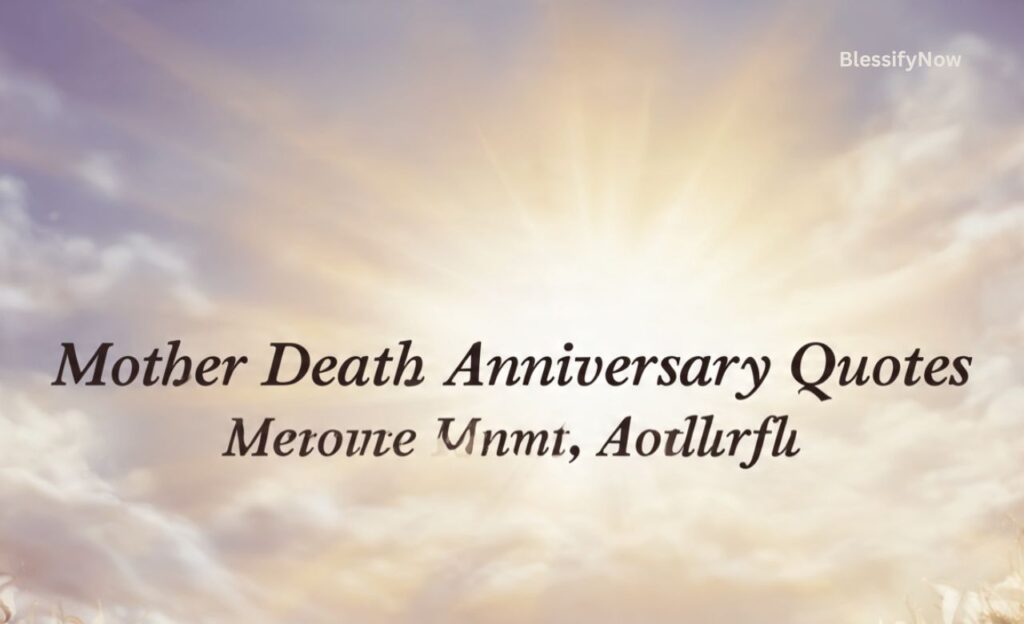 Heart Touching Mother Death Anniversary Quotes
