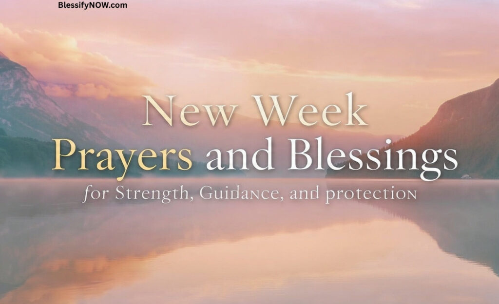 New Week Prayers and Blessings for Strength, Guidance, and Protection