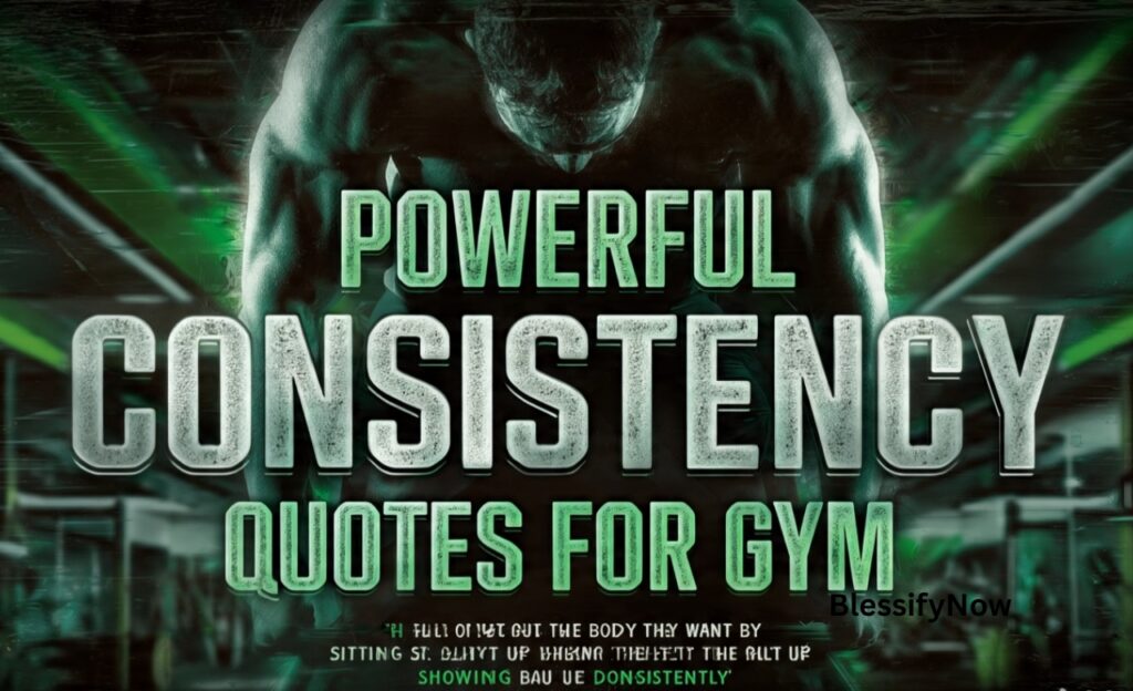 Powerful Consistency Quotes for Gym