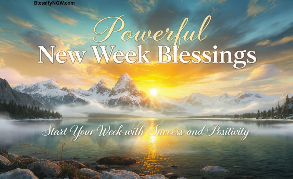 Powerful New Week Blessings to Start Your Week with Success and Positivity