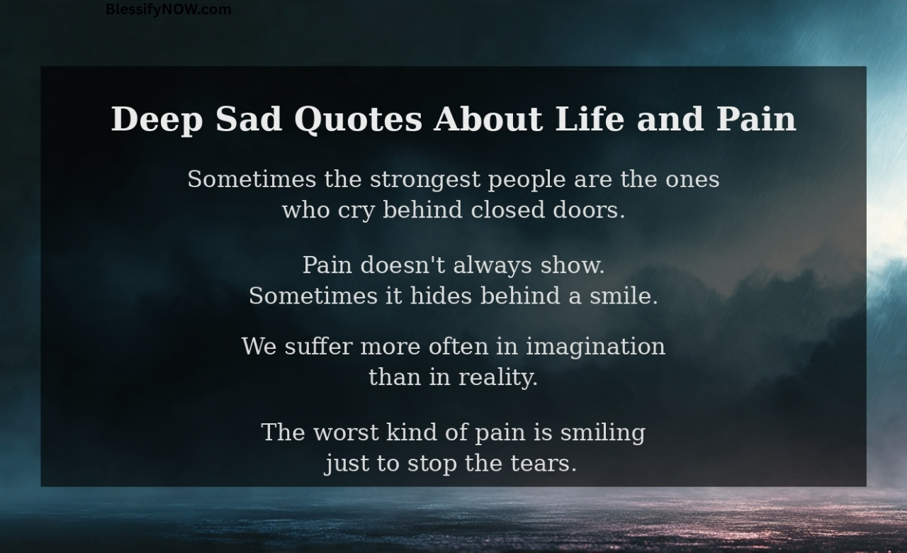 200+ Deep Sad Quotes About Life and Pain That Speak Directly to Your Heart (2026)