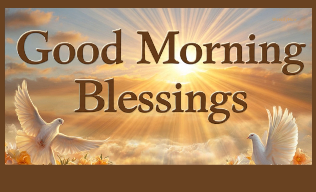 Good Morning Blessings