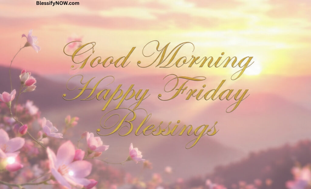 Good Morning Happy Friday Blessings