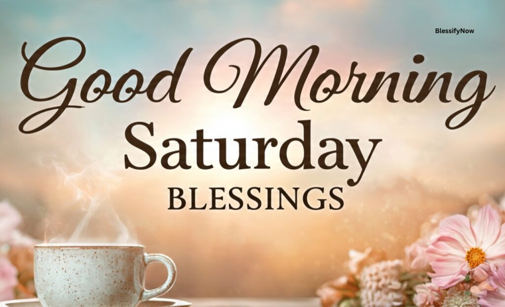 Good Morning Saturday Blessings