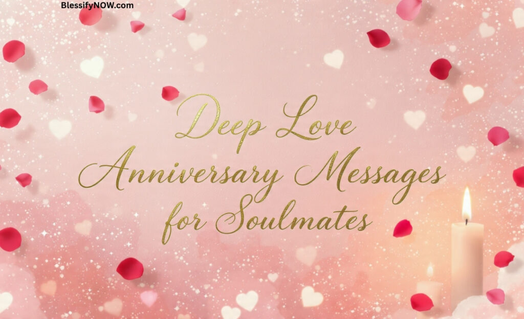 Deep Love Anniversary Messages for Soulmates