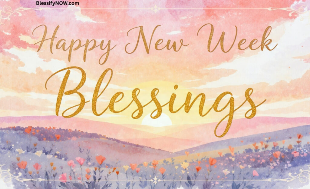 happy new week blessings