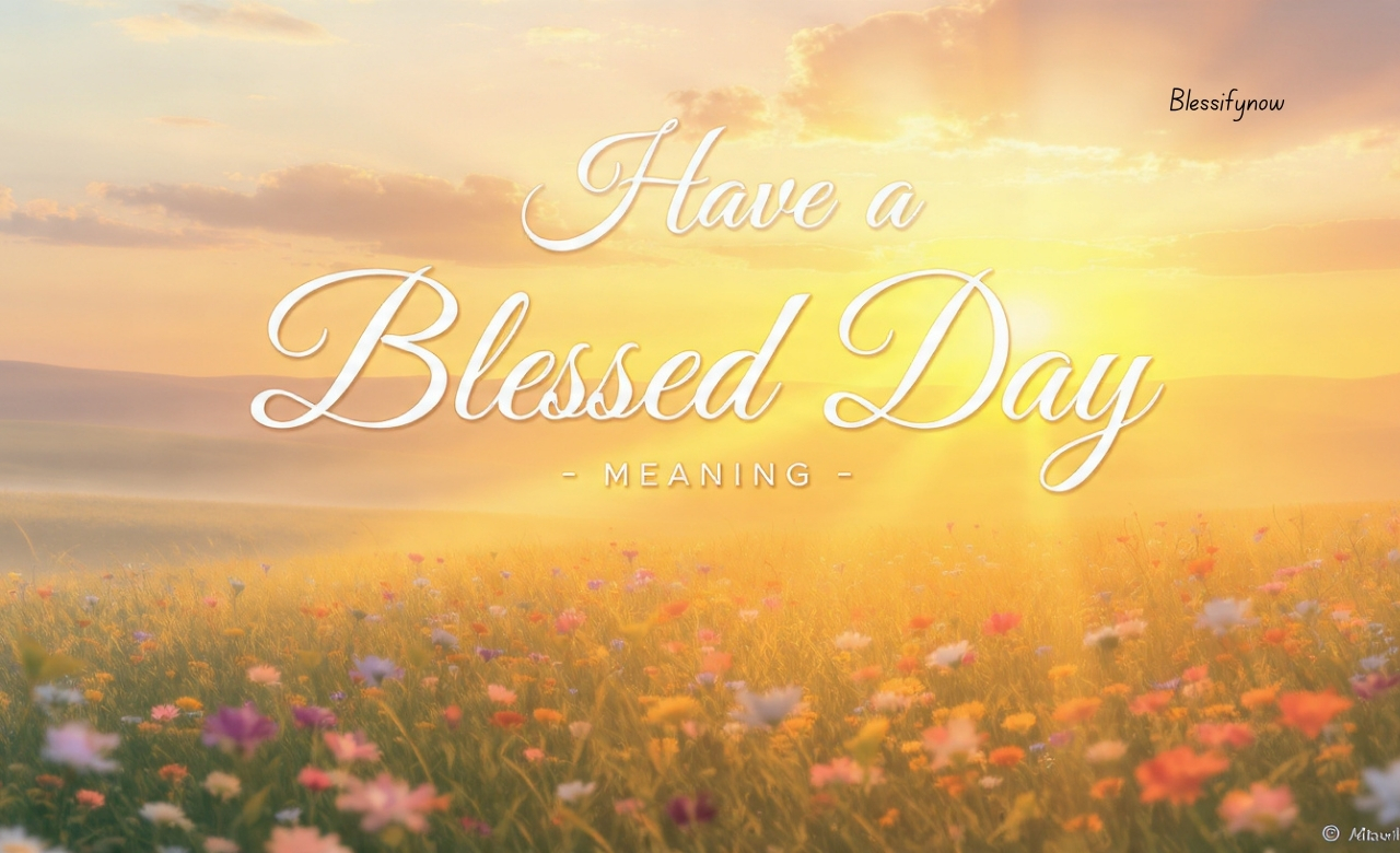 Have a Blessed Day Meaning