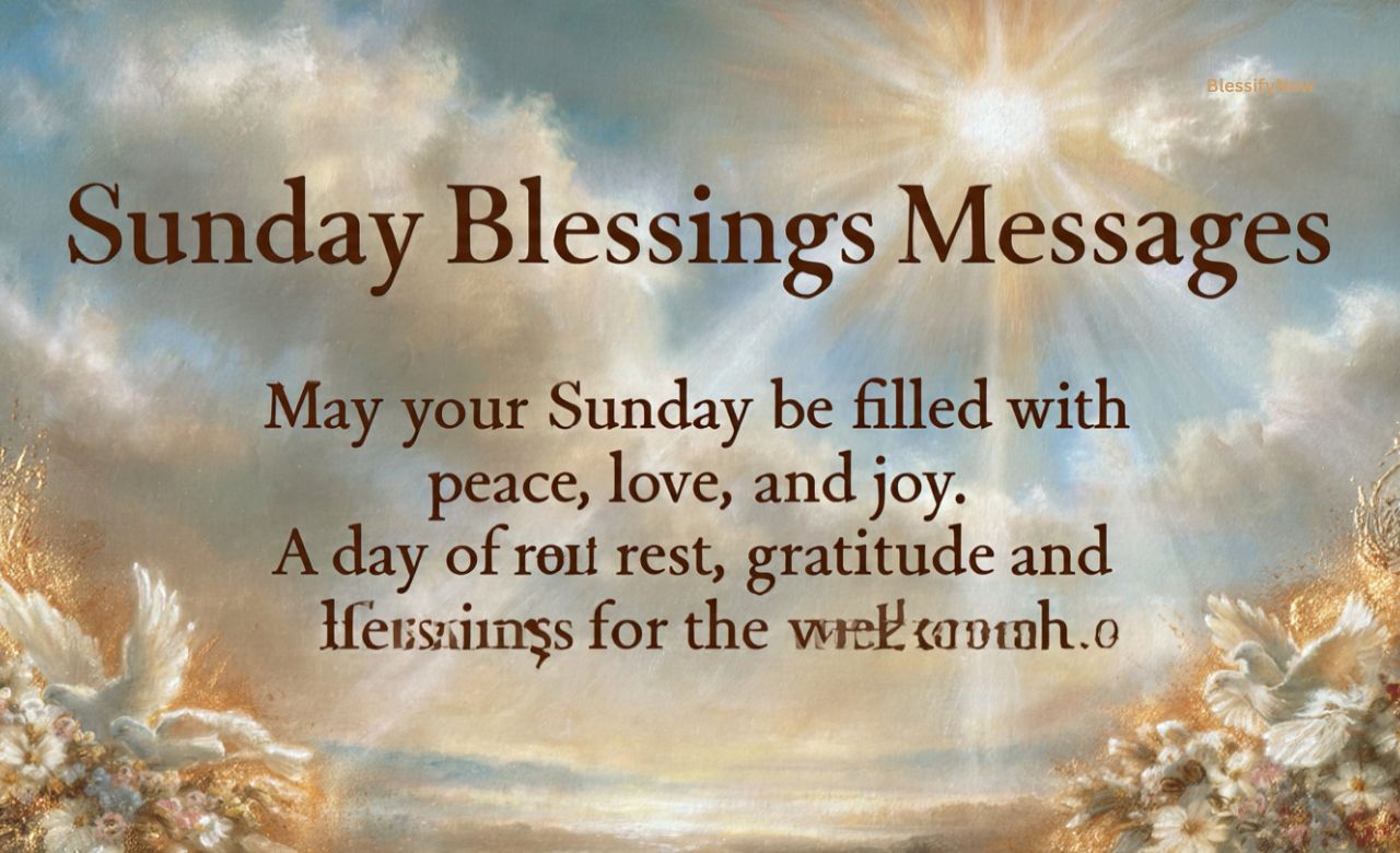 Sunday Blessings Messages