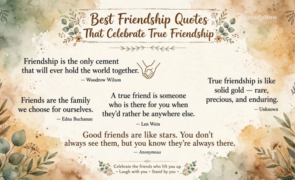 Best Friendship Quotes That Celebrate True Friendship