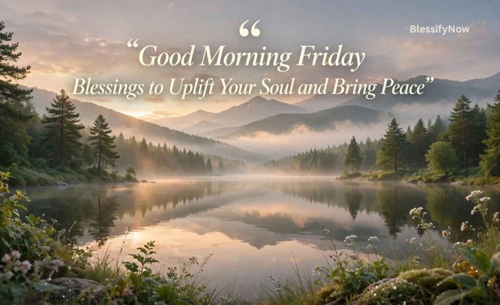 Good Morning Friday Blessings to Uplift Your Soul and Bring Peace